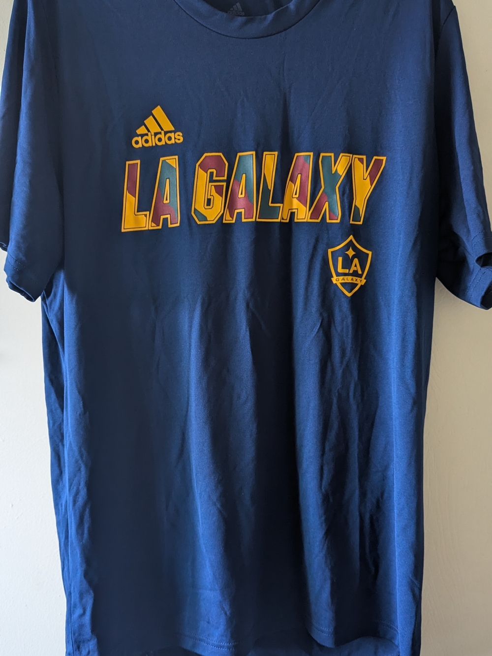 Adidas LA Galaxy Men's Blue Graphic Tee